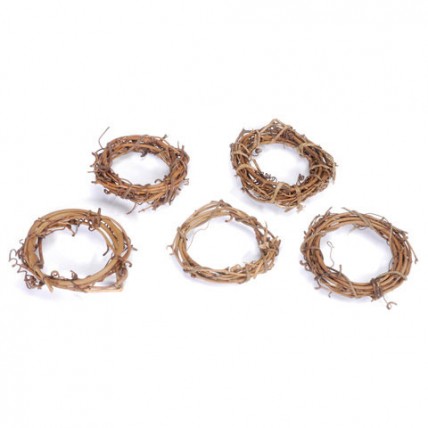3" Grapevine Wreaths - Package of 12